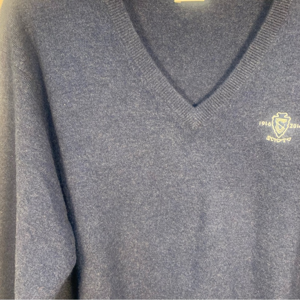 Peter Millar 100% Cashmere Scioto Embroidered Log… - image 2